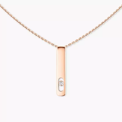 My First Diamond Pink Gold Diamond Necklace