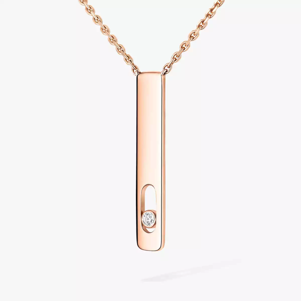 My First Diamond Pink Gold Diamond Necklace