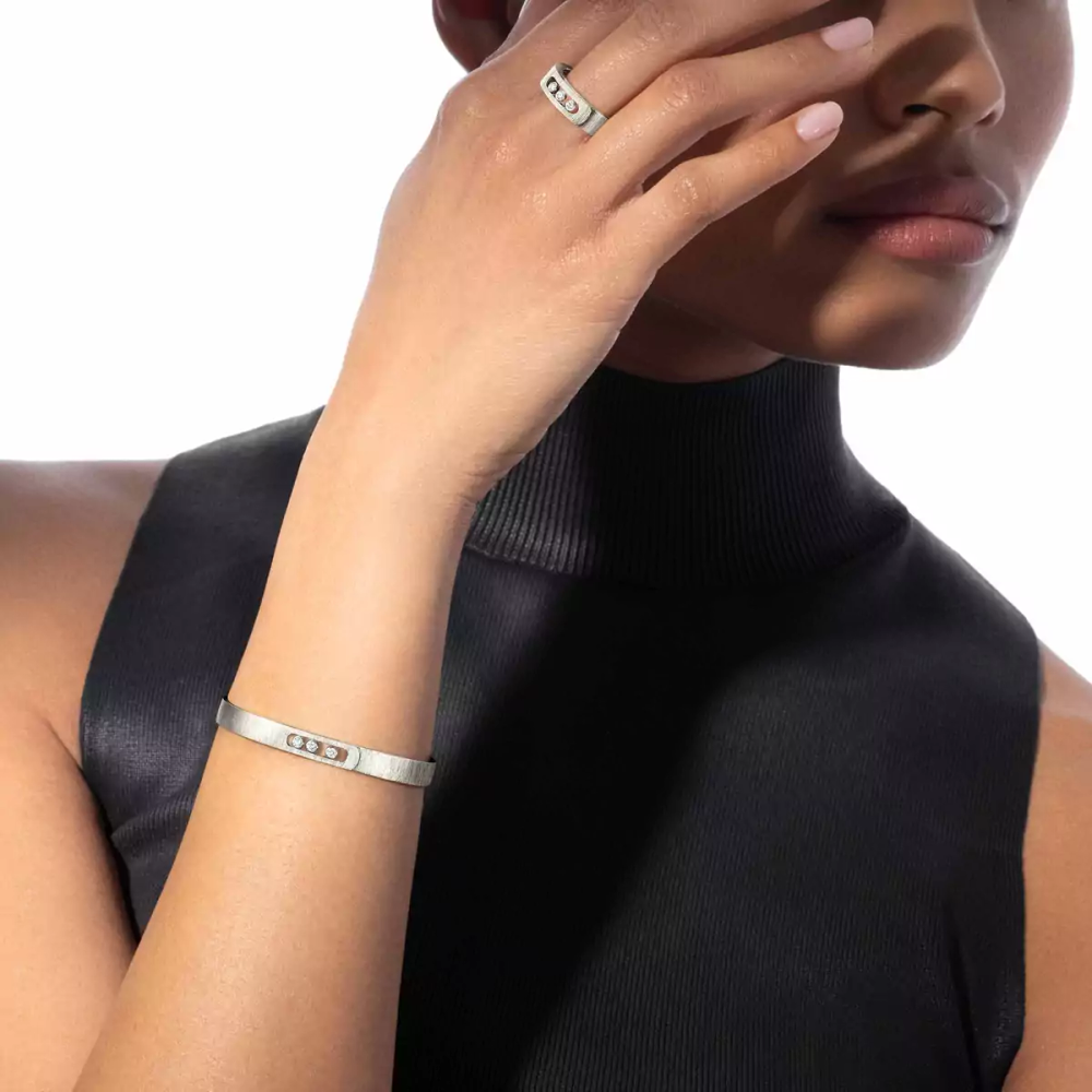 Move Noa Ciselé White Gold Diamond Ring