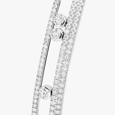 Bangle pavé Move Romane Bracelet Diamant Or Blanc
