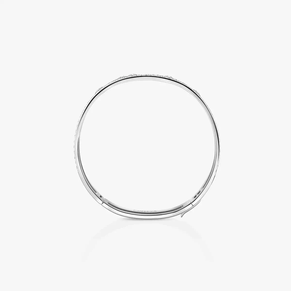 Bangle Move Romane Pavé Bracelet Diamant Or Blanc
