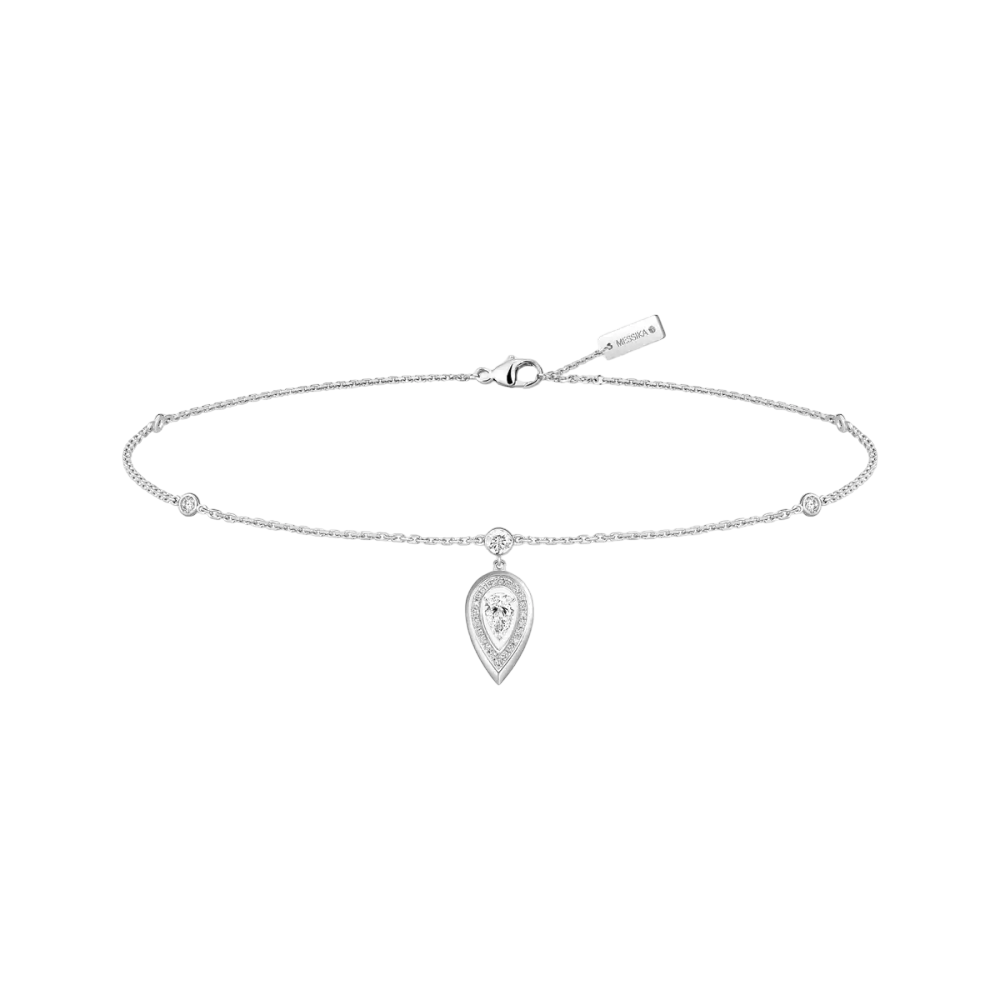 Bracelet de cheville Fiery Bracelet Diamant Or Blanc