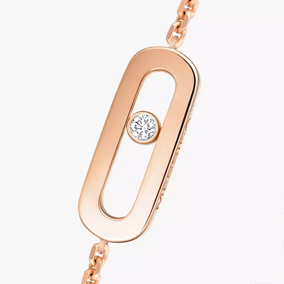 Move Uno Pink Gold Diamond Bracelet