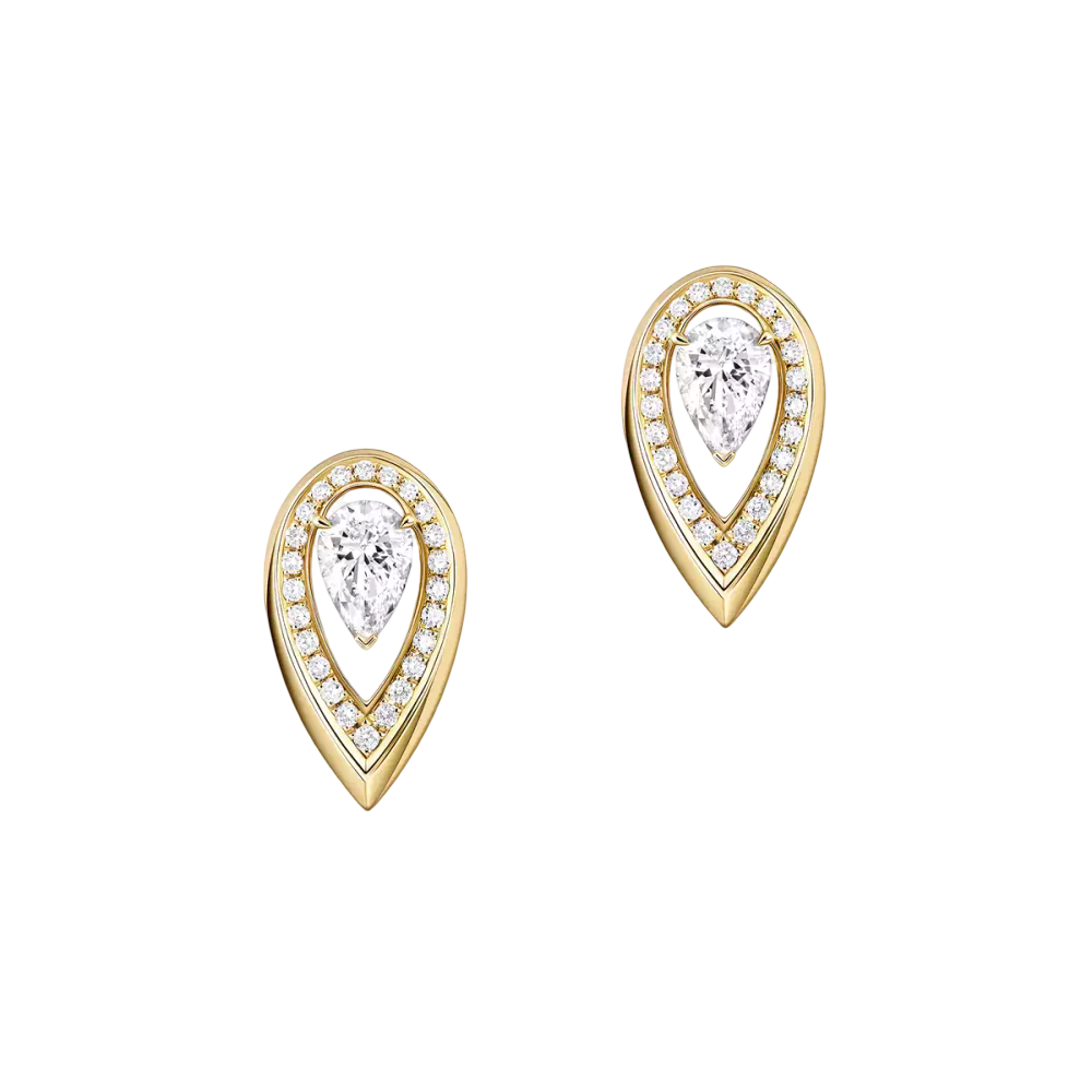 Fiery 0,25ct Boucles d'oreilles Diamant Or Jaune