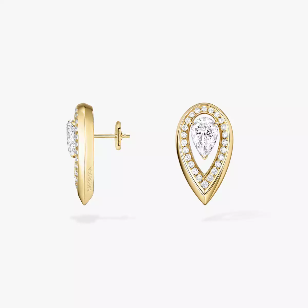 Fiery 0,25ct Boucles d'oreilles Diamant Or Jaune