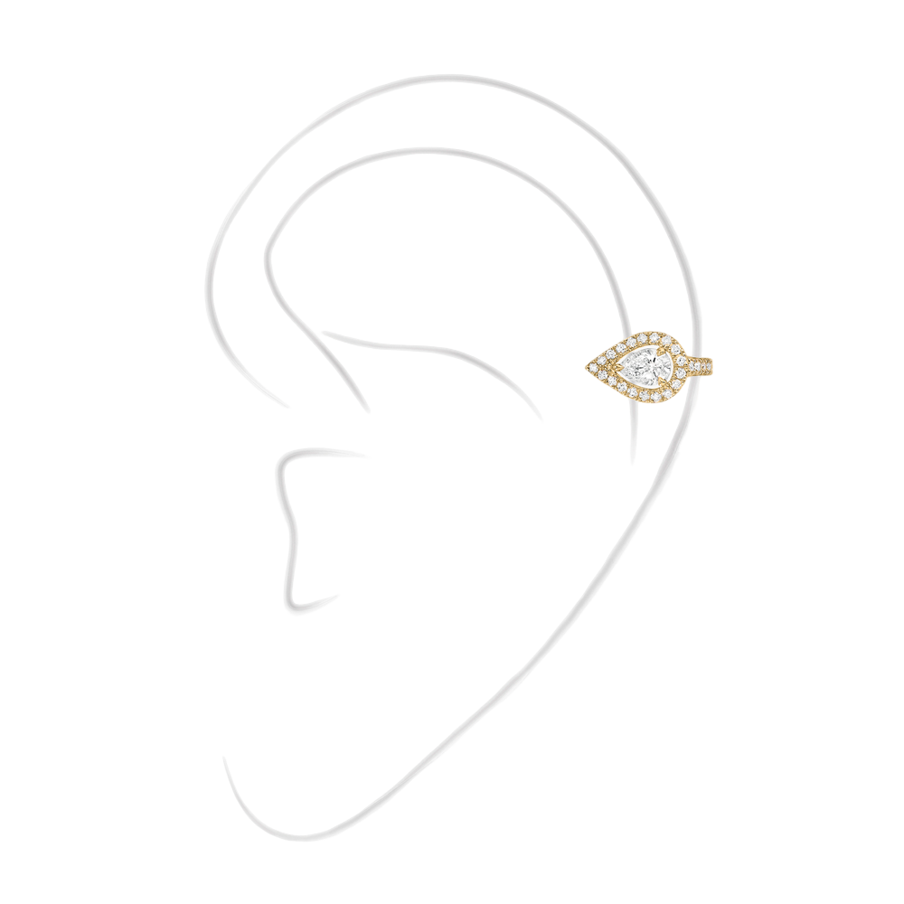 Mono Clip Haut My Twin PS 0,15ct Boucles d'oreilles Diamant Or Jaune