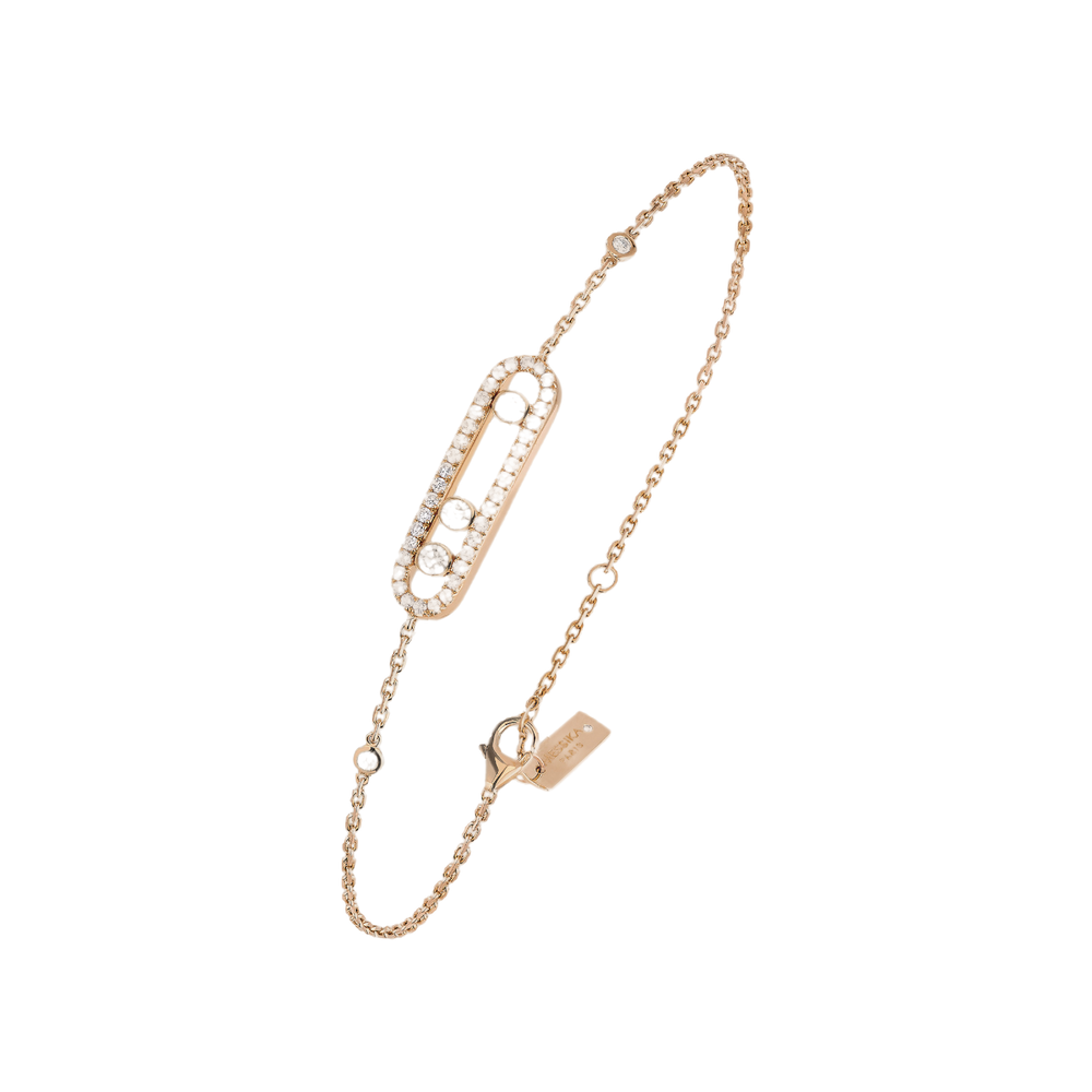 Baby Move Pavé Pink Gold Diamond Bracelet