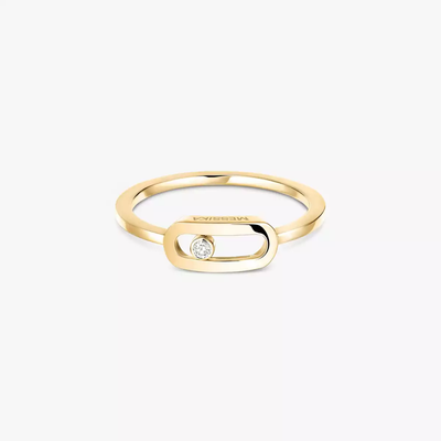 Move Uno Or Bague Diamant Or Jaune