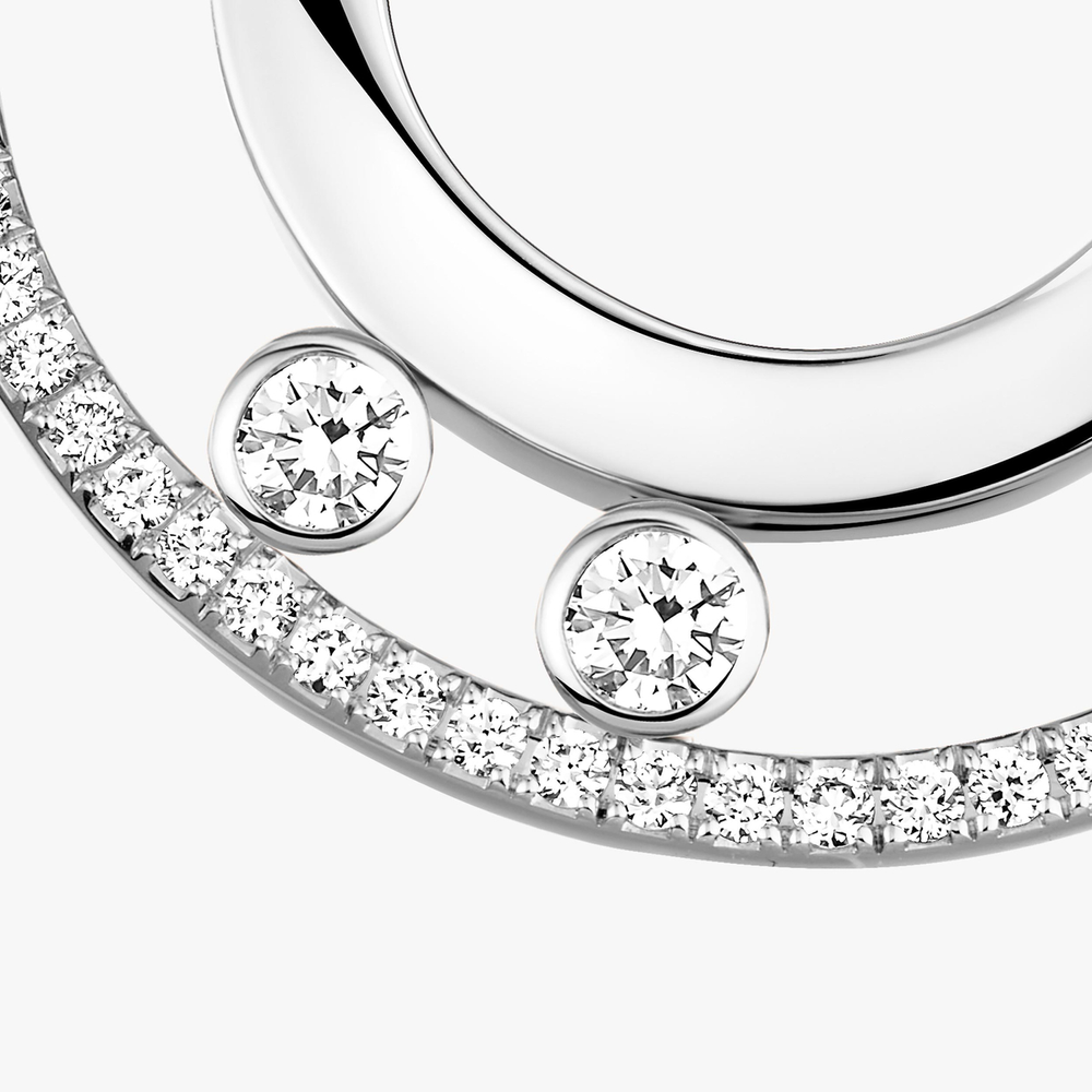 Créoles Move Romane PM Boucles d'oreilles Diamant Or Blanc
