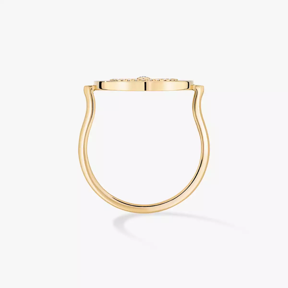 Bague pavée Lucky Move PM Bague Diamant Or Jaune