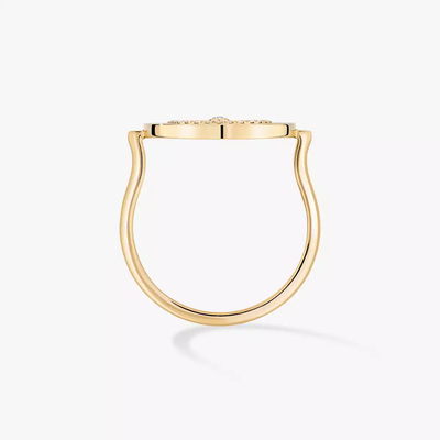 Bague pavée Lucky Move PM Bague Diamant Or Jaune