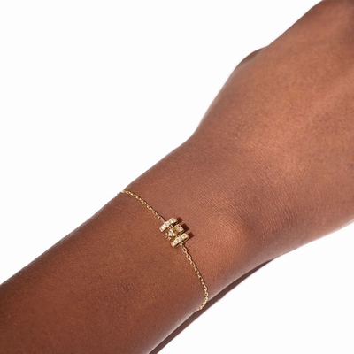 Pulse Paved 3 Rows Bracelet