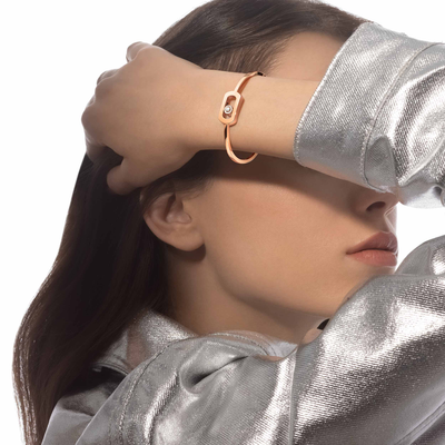 Jonc So Move Bracelet Diamant Or Rose