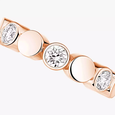 Mono clip D-Vibes Boucles d'oreilles Diamant Or Rose