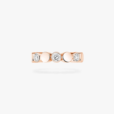 Pink Gold Diamond Earrings D-Vibes Mono Clip Earring