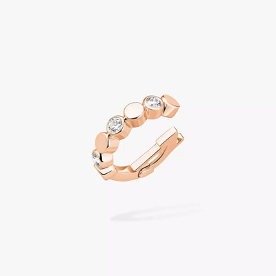 Mono clip D-Vibes Boucles d'oreilles Diamant Or Rose