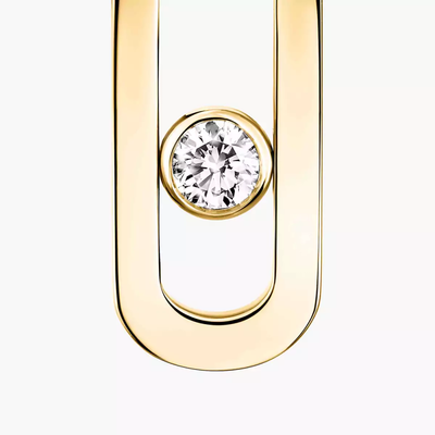 Move Uno Yellow Gold Diamond Earrings