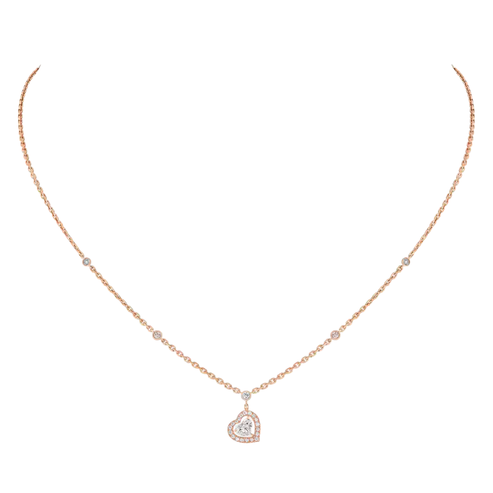 Collier Joy diamant cœur 0,15ct Collier Diamant Or Rose