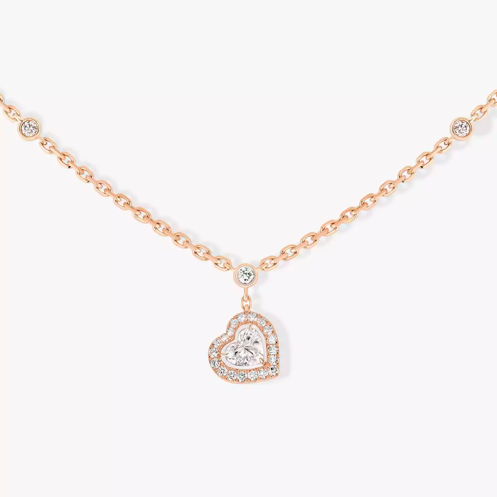 Collier Joy diamant cœur 0,15ct Collier Diamant Or Rose