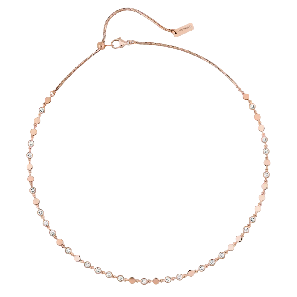 D-Vibes SM Pink Gold Diamond Necklace