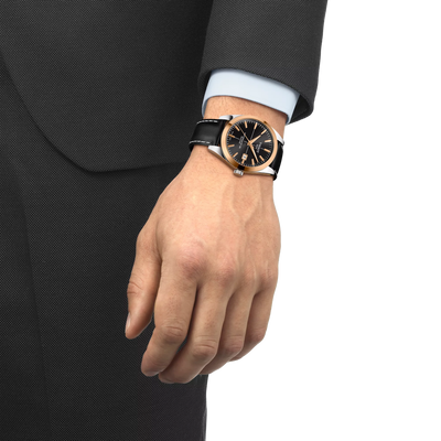 Gentleman Powermatic 80 Silicium Solid 18K Gold bezel