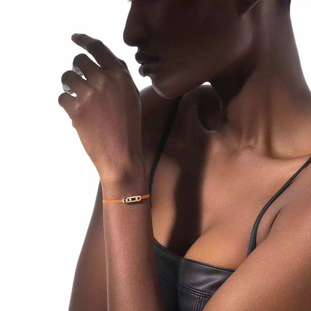 Bracelet cordon orange Messika Care(s) Bracelet Diamant Or Jaune