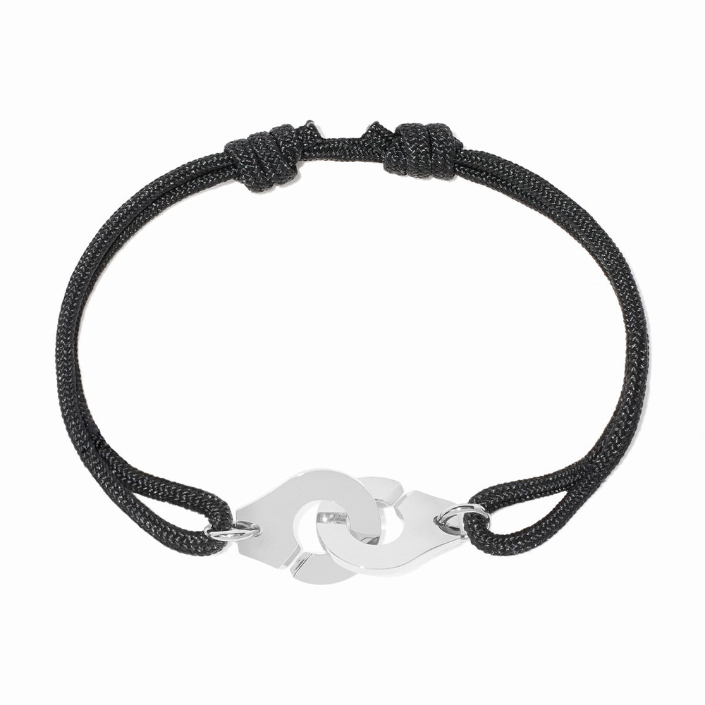 Bracelet Sur Cordon Menottes Dinh Van Moyen Modèle