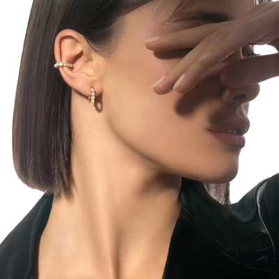 Mono Clip D-Vibes Boucles d'oreilles Diamant Or Jaune