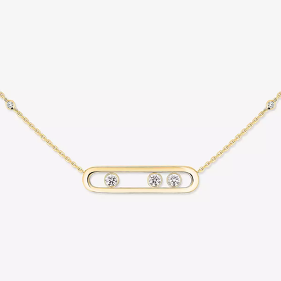 Move Yellow Gold Diamond Necklace