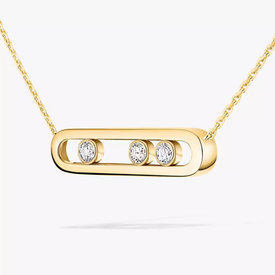 Move Collier Diamant Or Jaune