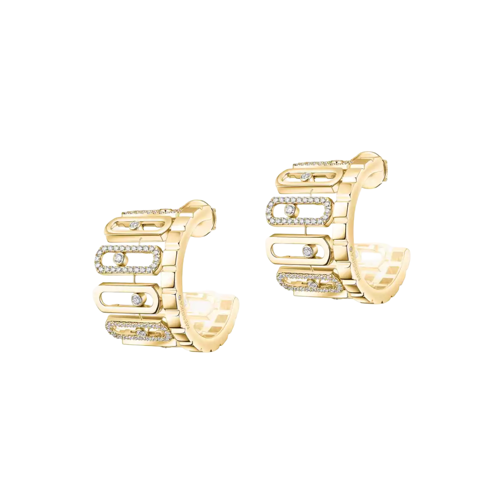 Move Iconica Boucles d'oreilles Diamant Or Jaune