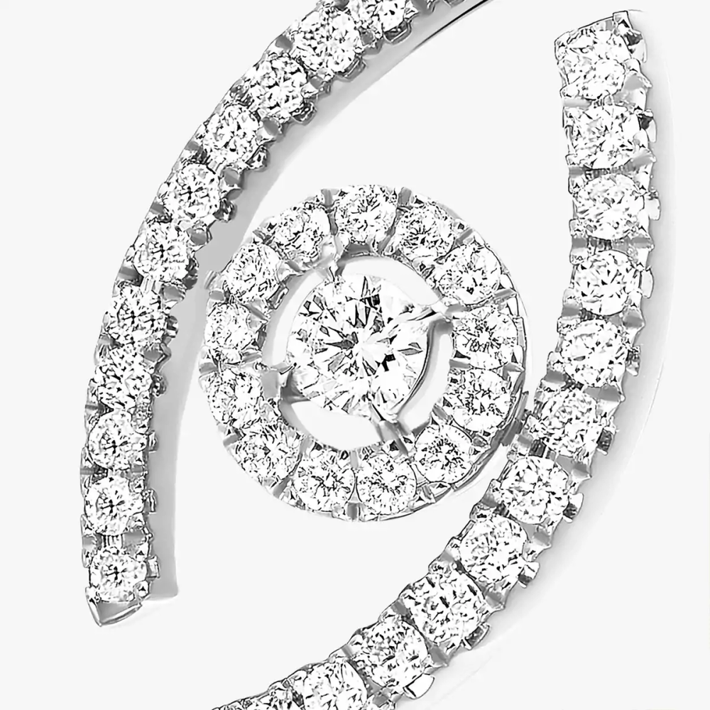 Lucky Eye Pavée Bague Diamant Or Blanc