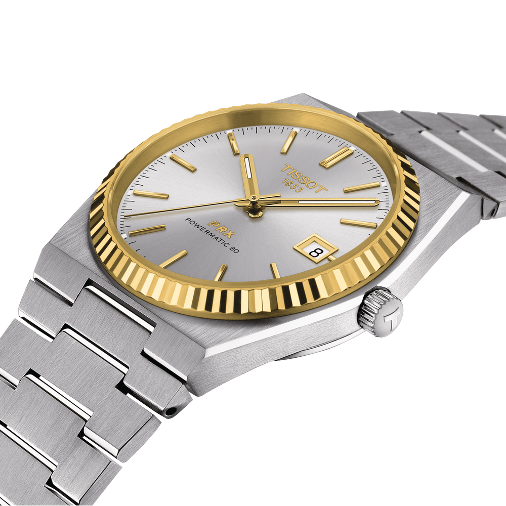 PRX Powermatic 80 Steel and 18K Gold Bezel