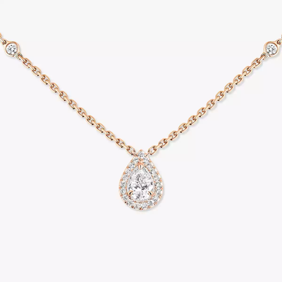 Joy 0,25ct Collier Diamant Or Rose