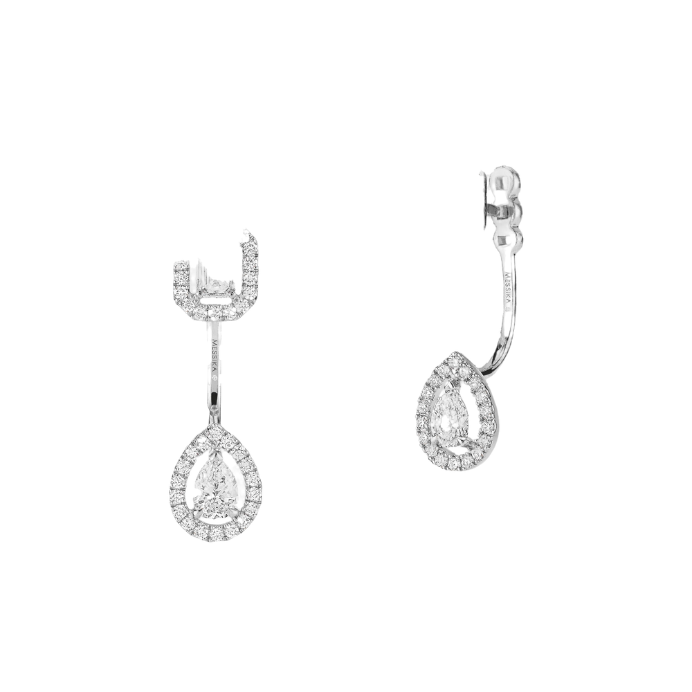 My Twin Toi & Moi 0,15ct x2 Boucles d'oreilles Diamant Or Blanc