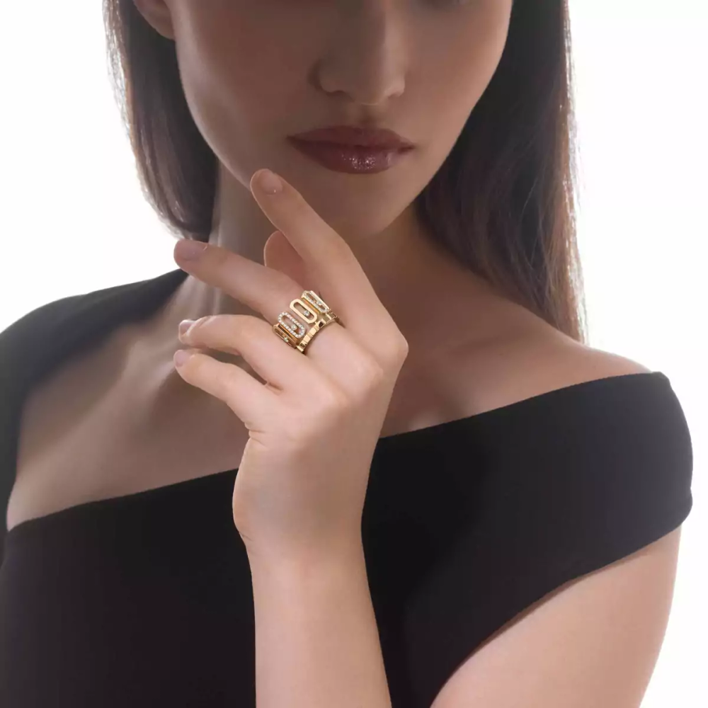 Move Iconica Bague Diamant Or Jaune