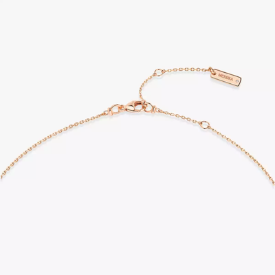 My Twin 2 Rangs 0,40ct x2 Collier Diamant Or Rose