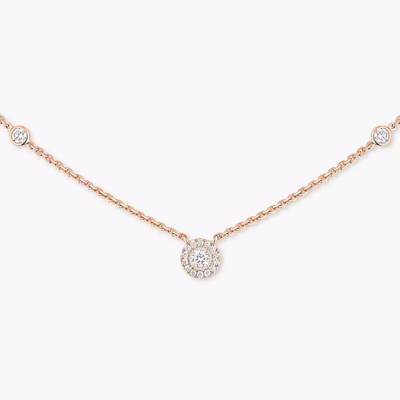 Joy XS Pink Gold Diamond Necklace