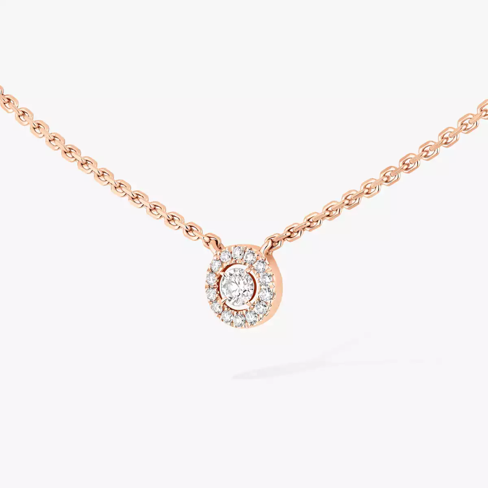 Joy XS Pink Gold Diamond Necklace
