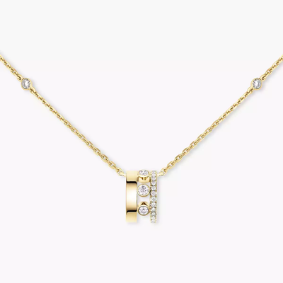 Pendentif sur Chaîne Move Romane Collier Diamant Or Jaune