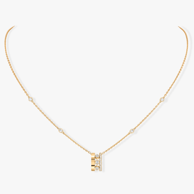 Move Romane Pendant Yellow Gold Diamond Necklace