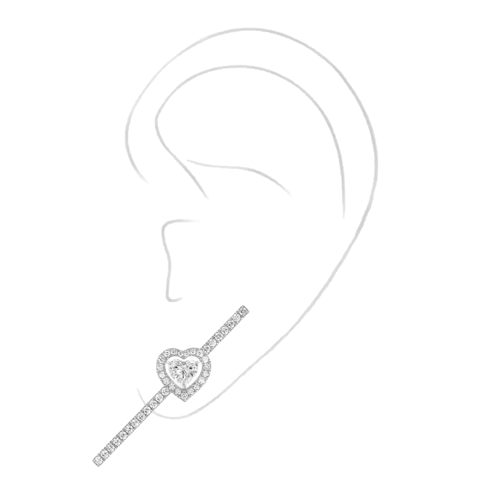 Mono boucle d'oreille Joy Boucles d'oreilles Diamant Or Blanc