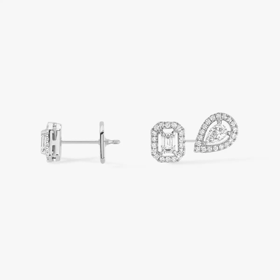My Twin 1+2 0,10ct Boucles d'oreilles Diamant Or Blanc