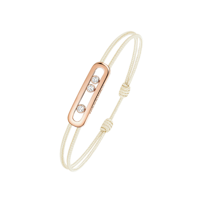 Cordon Messika CARE(S) Crème Bracelet Diamant Or Rose