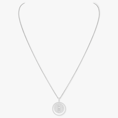 Lucky Move MM Pavé White Gold Diamond Necklace