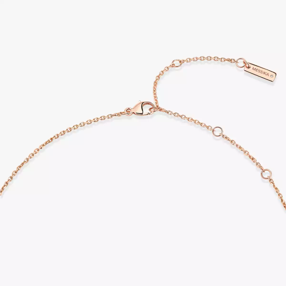 Collier turquoise Lucky Eye Collier Diamant Or Rose