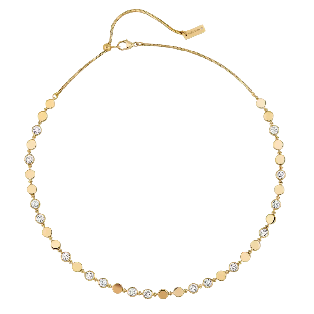 D-Vibes MM Yellow Gold Diamond Necklace