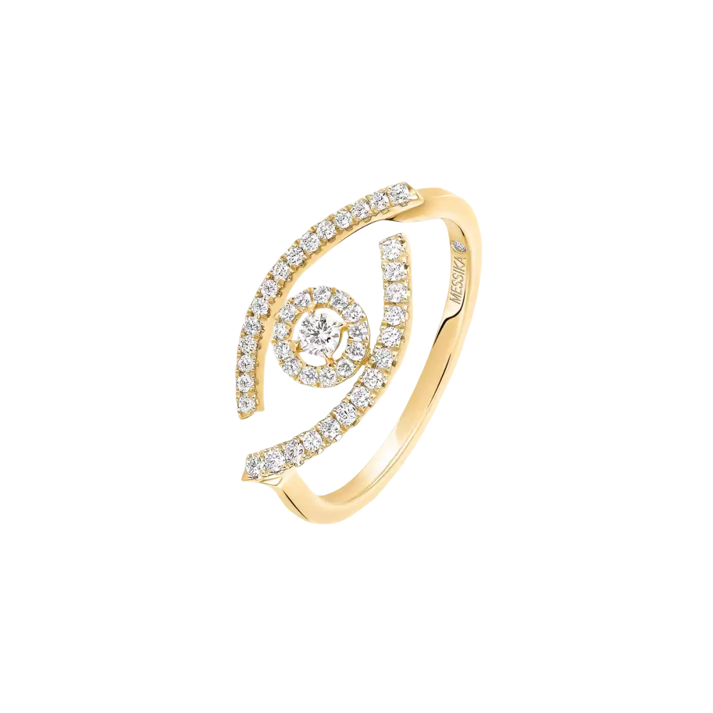 Lucky Eye Pavée Bague Diamant Or Jaune