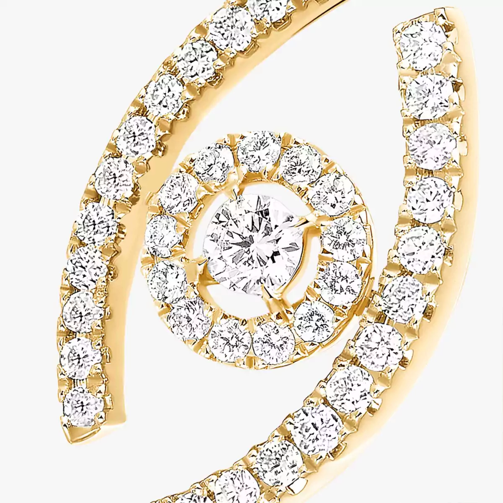 Bague pavée Lucky Eye Bague Diamant Or Jaune
