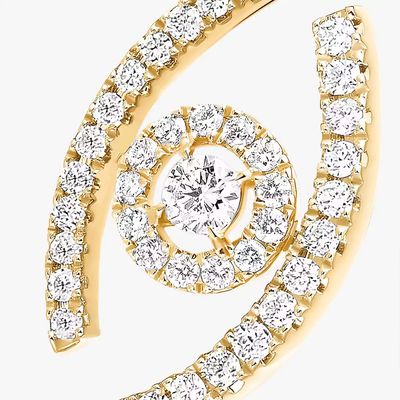 Bague pavée Lucky Eye Bague Diamant Or Jaune